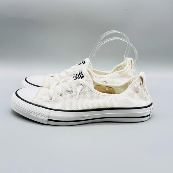 Converse Shoes Women 8 White Chuck Taylor All Star Shoreline Slip On Low Sneaker - Picture 5 of 11